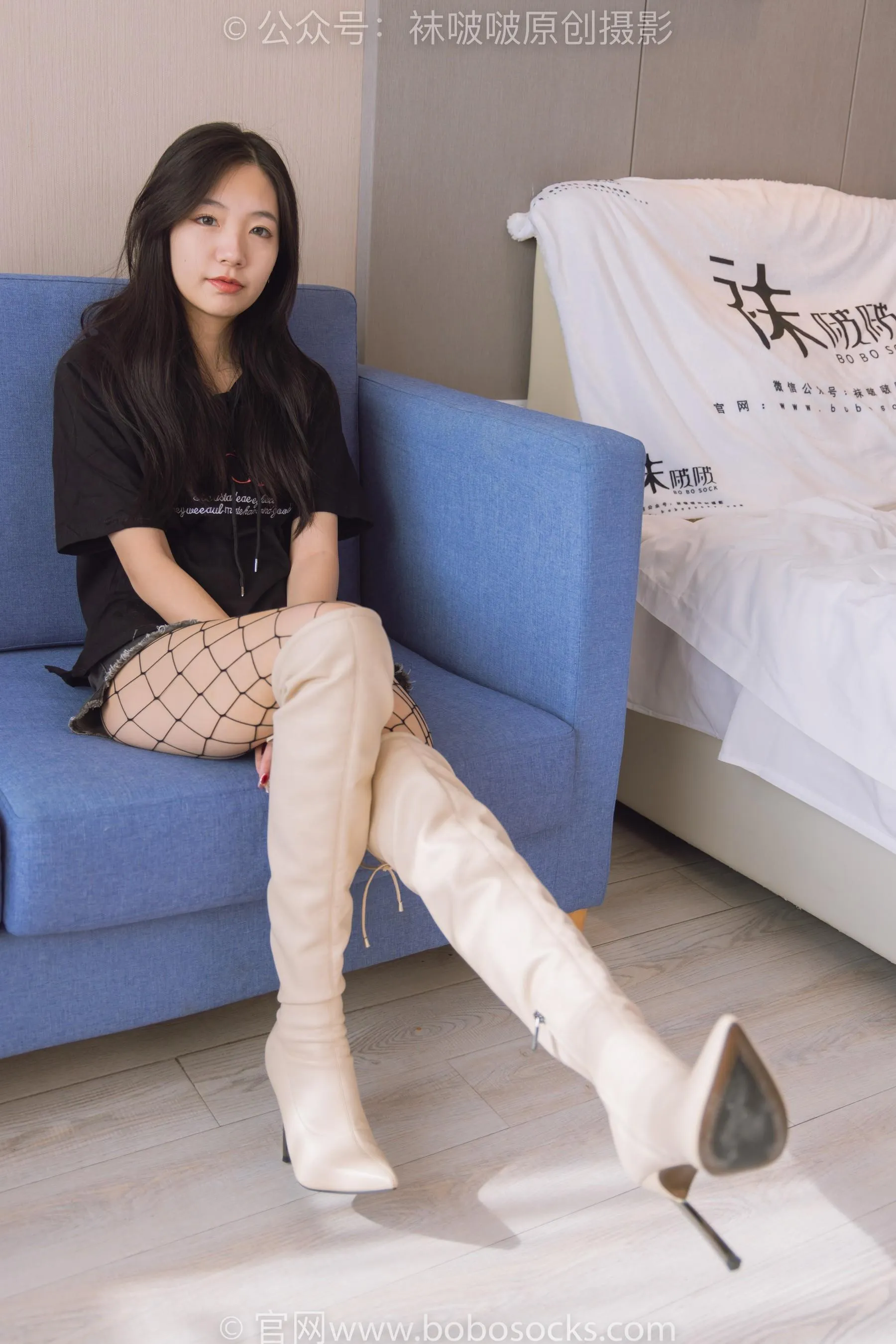 [BoBoSocks袜啵啵]NO.203 三双靴子、黑丝、网袜[23] [54P]插图4